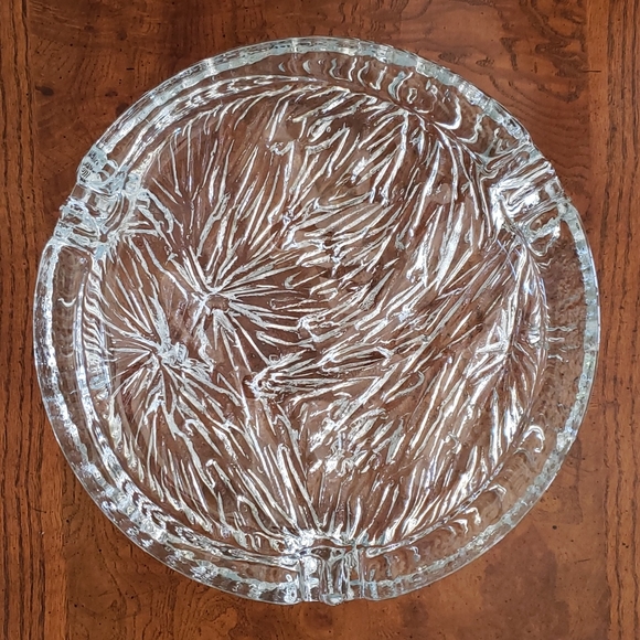 ❤ VINTAGE | Gigantic Mid-Century Modern Heavy Glacial Ashtray Art Glass - Picture 14 of 14
